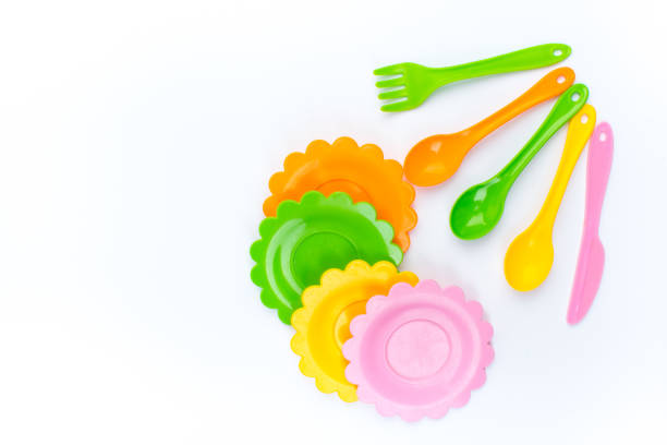 istock Children's toy dishes, isolated on a white background. 2151397724