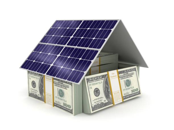 istock Solar panels renewable energy efficiency money savings net zero emissions 2151397956