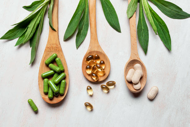 istock Natural organic supplements and vitamins 2151398262