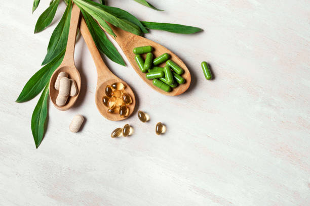 istock Natural organic supplements and vitamins 2151398263