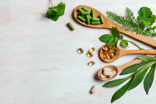 istock Natural organic supplements and vitamins 2151398271