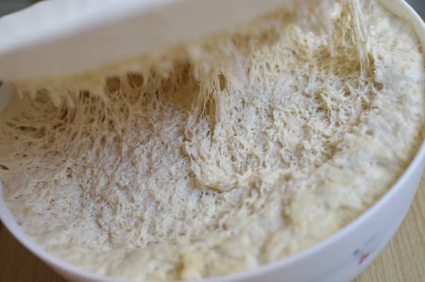 istock Yeast dough in the ceramic bowl 2151401828