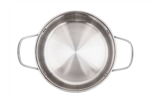 istock View above on empty stainless saucepan isolated on white background 2151402080
