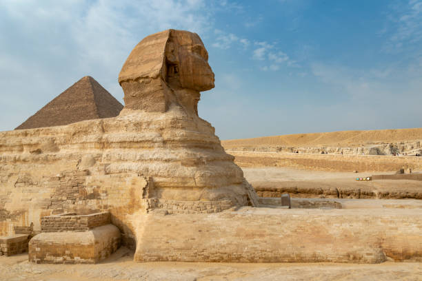 istock Great Sphinx and the pyramid of Khafre 2151405760