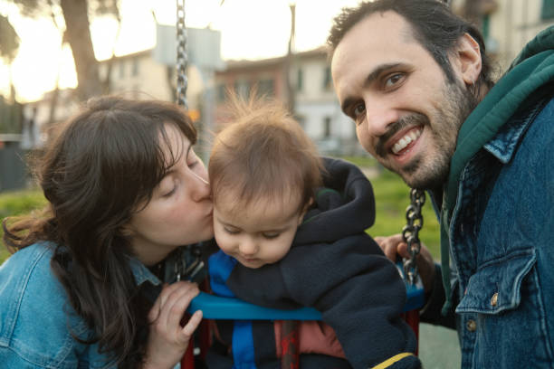 istock Family selfie at the playground 2151405846
