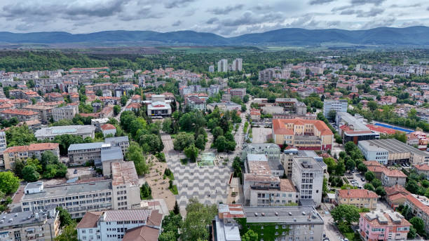 istock Targovishte Bulgaria drone aerial panorama 2151406012