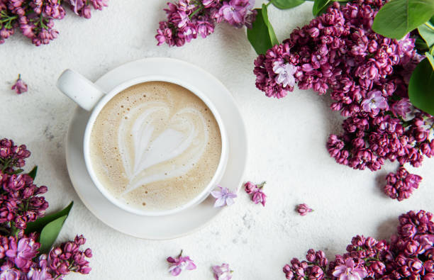 istock Cup of  coffee with heart latte art 2151413974