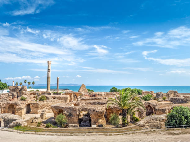 Archaeological Site of Carthage - The Baths of Antoninus, Carthage, Tunis, Tunisia