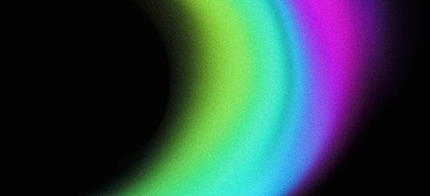 istock Grainy gradient background green purple blue cyan abstract color wave black backdrop, noisy texture banner header poster design 2151416116