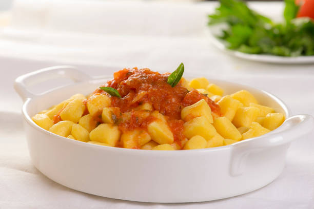 Potato gnocchi with tomato sauce