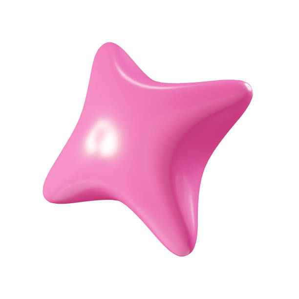 istock Birthday party popper pink confetti streamer element. 3d render illustration. 2151418208