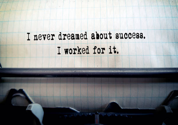 istock I never dreamed about success. I worked for it.Motivational quotes 2151429806