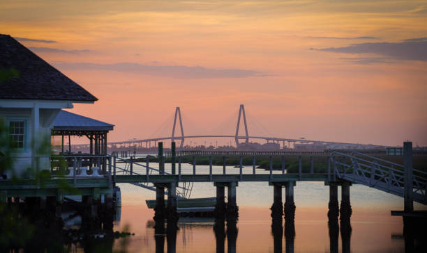 istock Arthur Ravenel Jr. Bridge, at Dusk 2151448202