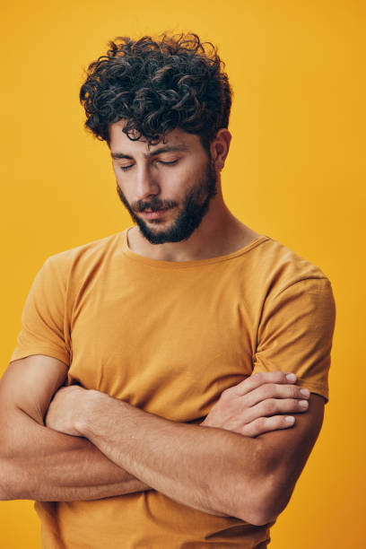 istock Beard man isolated guy adult expression model young person background portrait face looking 2151465707