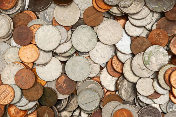 istock Old coins money background 2151468853