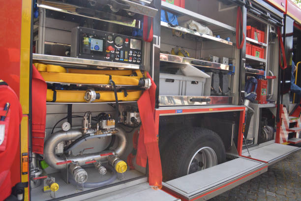 Fire Engine Computer Set Up 360+ Fire Department Connection Detail Stock Photos, Pictures & Royalty ...