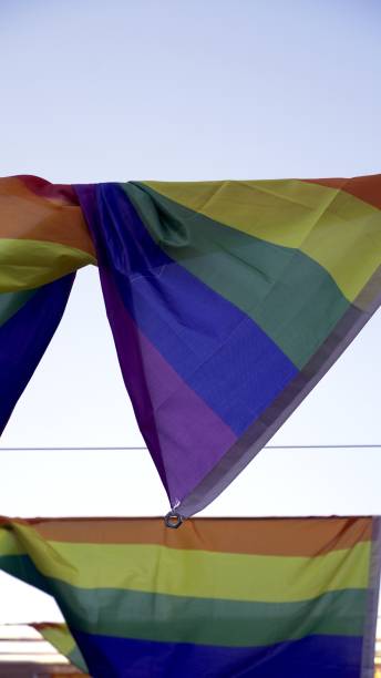 istock LGBT flag waving in the wind. 2151469656