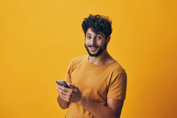 istock Cellphone man phone smartphone guy technology mobile handsome person communication young 2151473092