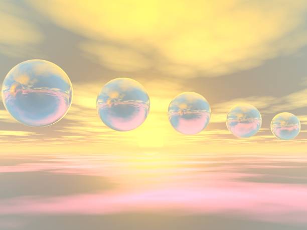 istock Fantastic landscape of Spheres and Sky 2151489982