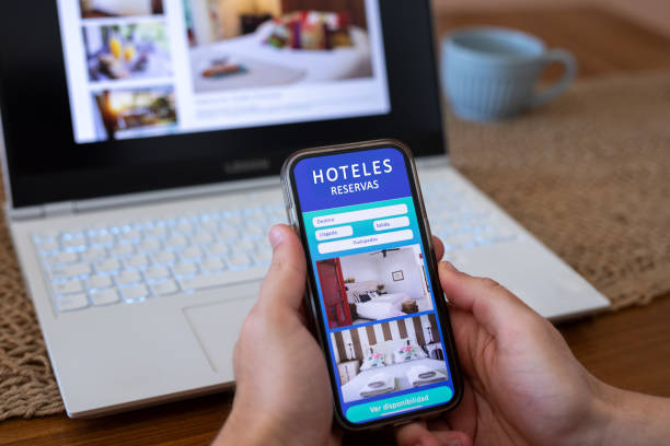 istock Unrecognizable person reviewing hotels online, using smartphone 2151496961