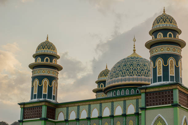 istock Tall and majestic mosque with Middle Eastern architecture 2151504777