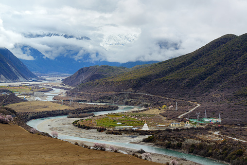 Yarlung Zangbo River(Mekong River) Valley, Milin, Tibet Autonomous Region, China.