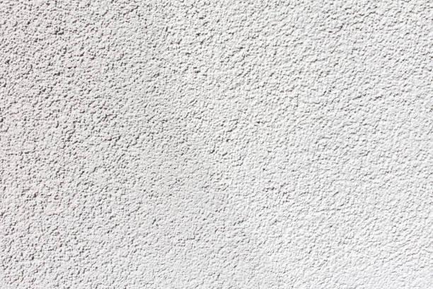White plaster on the wall of a house as an abstract background.