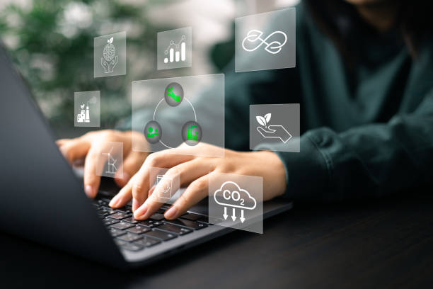 istock Business prioritizes environmental sustainability, implementing green management practices to protect the earth and promote eco-friendly initiatives for sustainable environment. environment business 2151522896