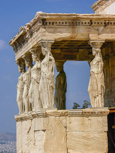 Caryatides of Erechteion at the Acropolis, Athens, Greece