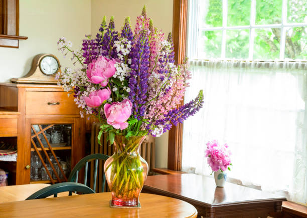istock Peony and Lupin Bouquet 2151527859