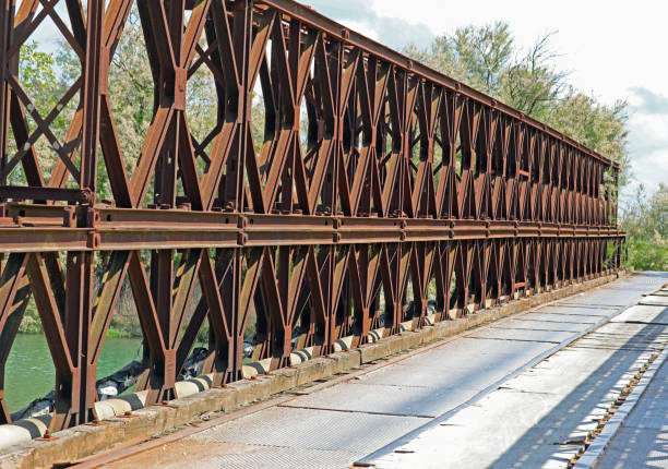 istock iron railing on a high bridge preventing falls into the river 2151533086