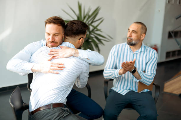 istock Empathy in Action: Men Supporting Mental Health Awareness 2151534309