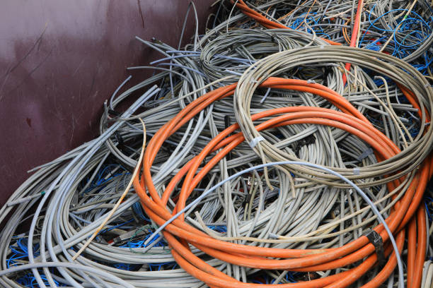 istock discarded electrical cords at the electrical cord scrapyard for recycling copper and plastic 2151534816