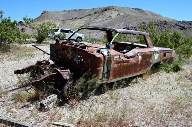 istock Abandoned car at Rhyolite a Ghost town in Nevada. 2151537696