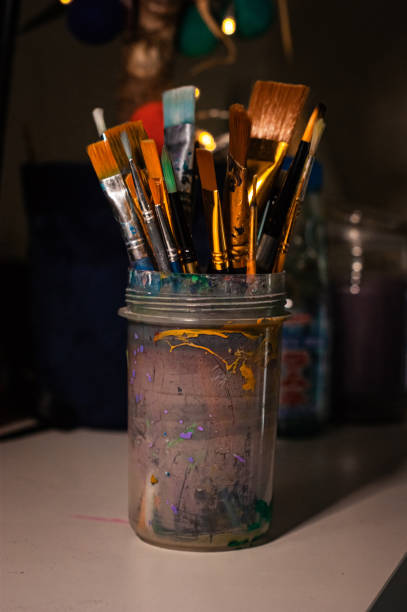 istock Artist's Paintbrushes in a Jar 2151537918