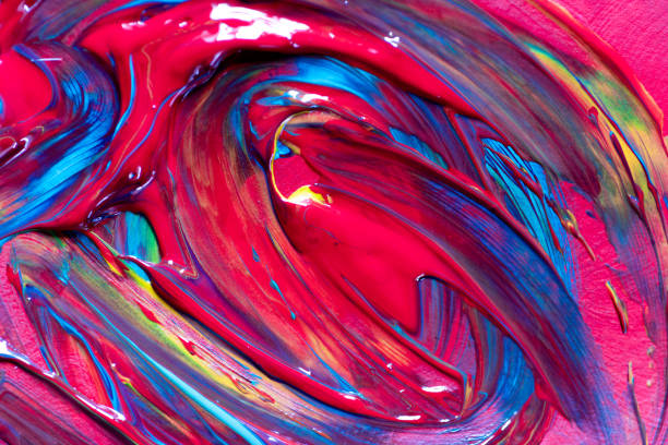 istock Background with a mixture of various paints 2151539311