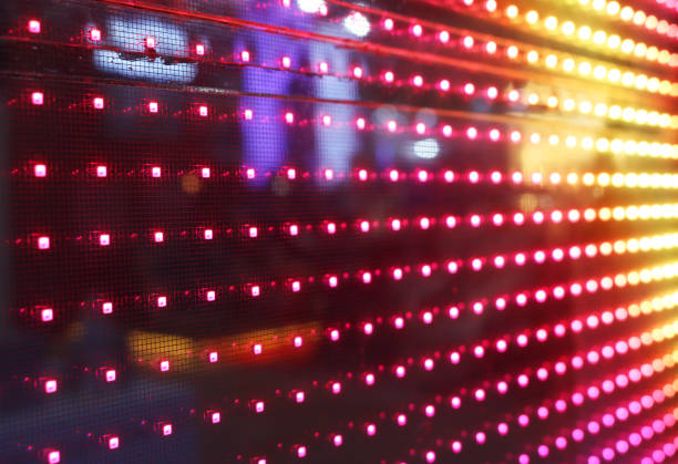 istock LED RGB screen transparent technology for advertising industry. 2151541382
