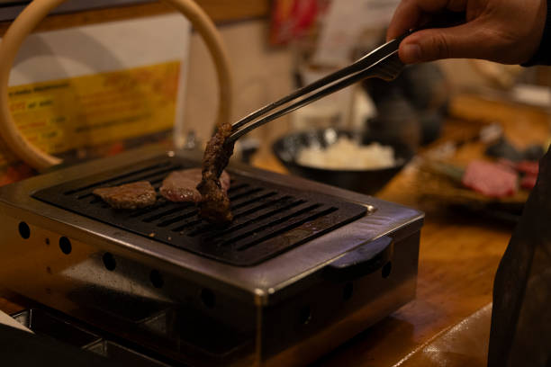 Kobe beef cooked in Japan restaurant