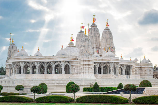 istock BAPS Shri Swaminarayan Mandir architecture building exterior 2151547100