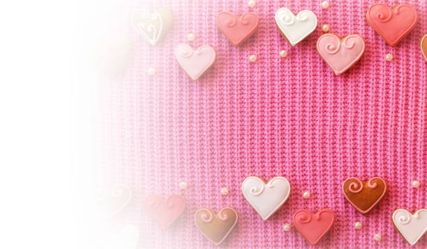 istock Heart Shaped Cookies. Wide Frame. Valentine Concept 2151550788
