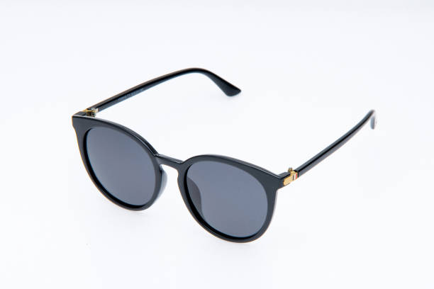 istock Fashion sunglasses black frames on the white background. 2151551429