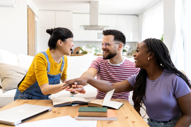 istock Happy Group of friends having fun together 2151552351