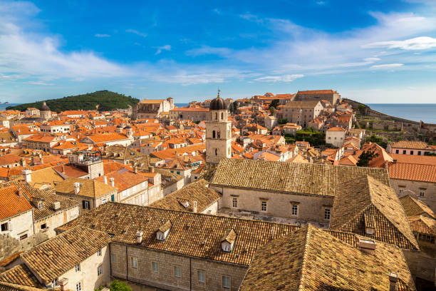 View at Old city Dubrovnik in a beautiful summer day, Croatia