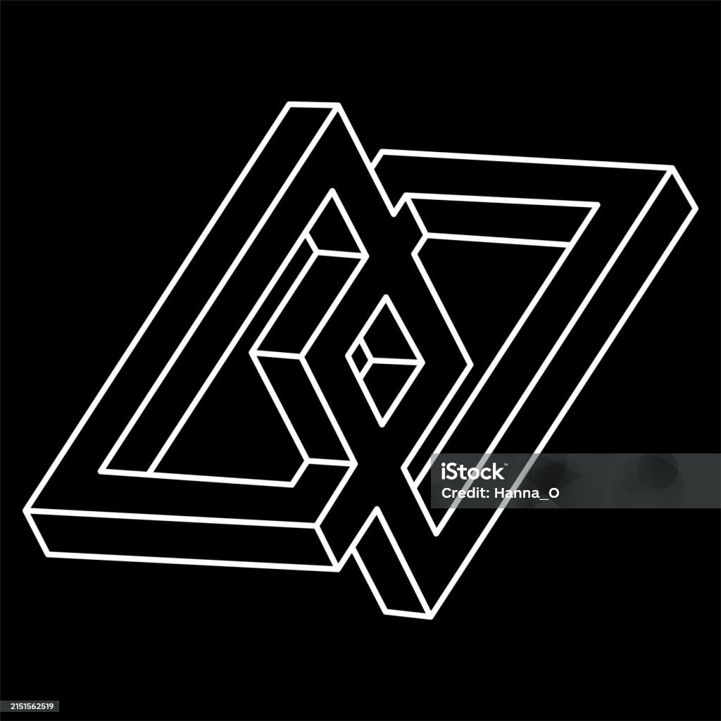 Impossible Line Impossible Optical Illusion Shapes Optical Art Objects Impossible Shape ...
