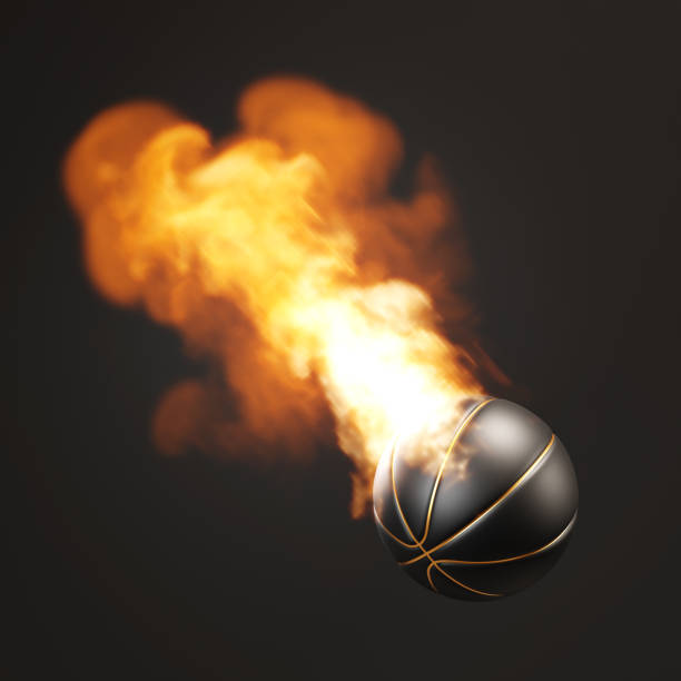 Shape of a fire burning. Yelow and orange flame on black background.