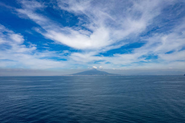 Vesuvius volcano landscape with sky
