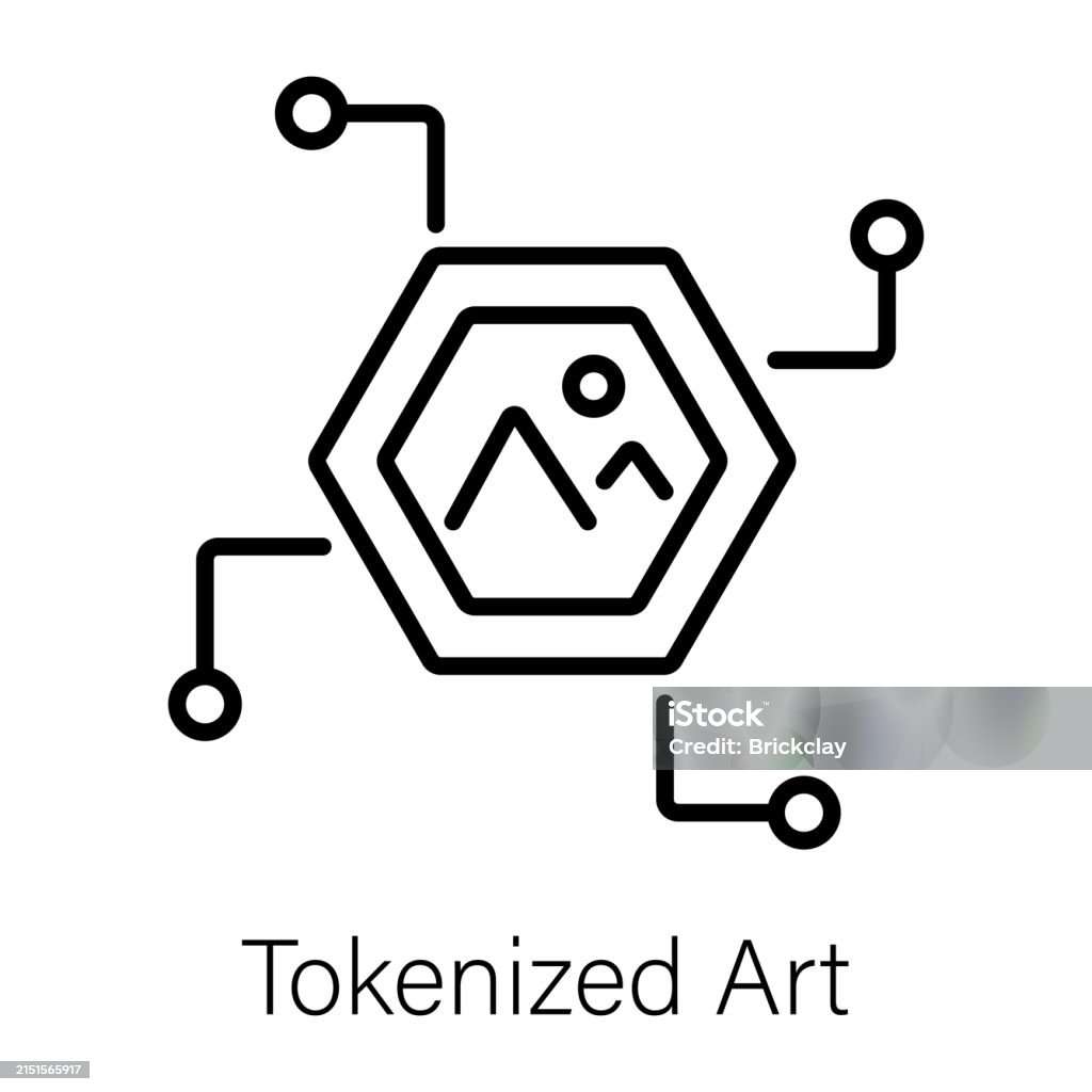 Tokenized Art Stock Illustration - Download Image Now - Art Product ...