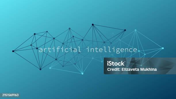 Artificial Intelligence Triangle Blue Gradient Network Pattern Deep ...