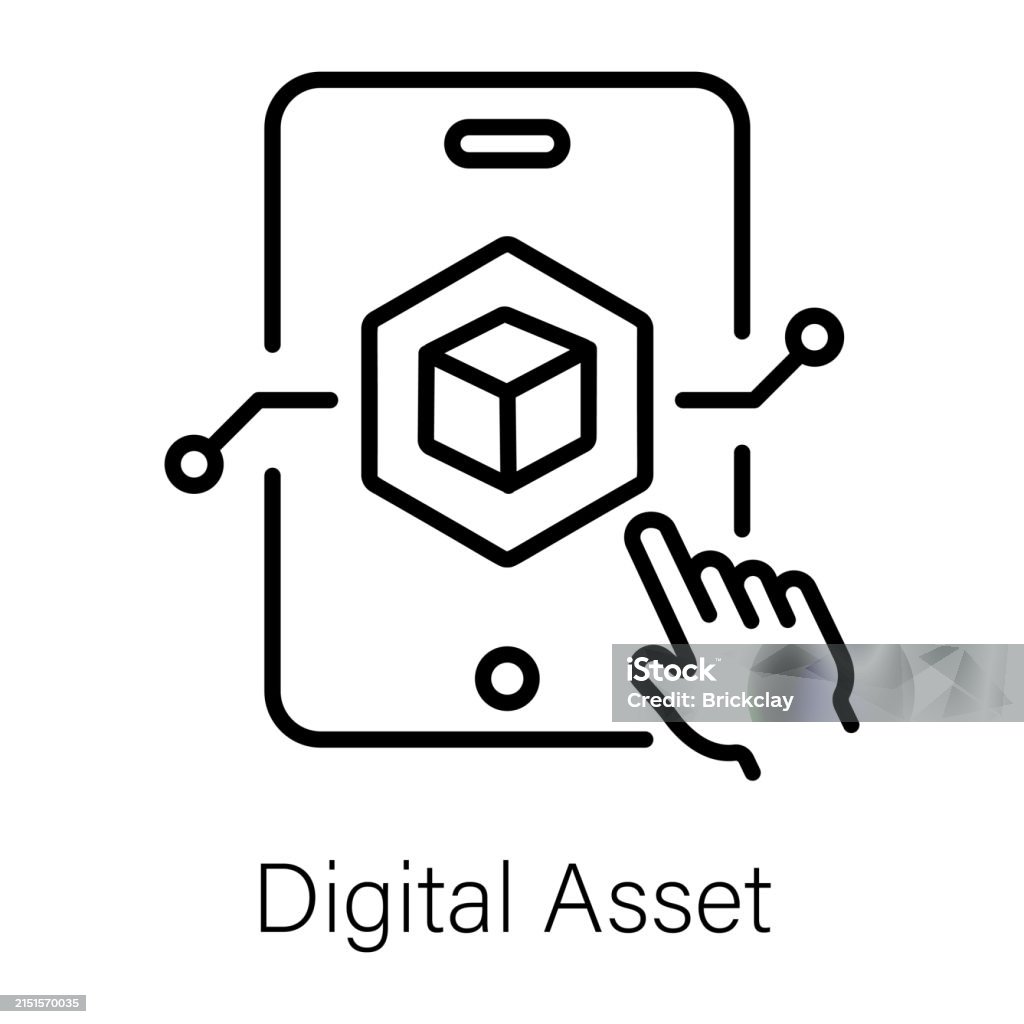 Digital Asset Stock Illustration - Download Image Now - Blockchain ...