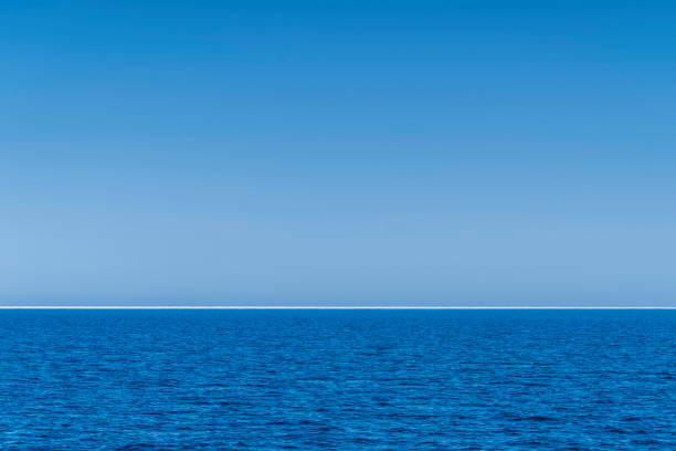 blue sky and blue sea